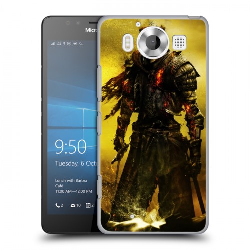 Дизайнерский пластиковый чехол для Microsoft Lumia 950 Dark souls