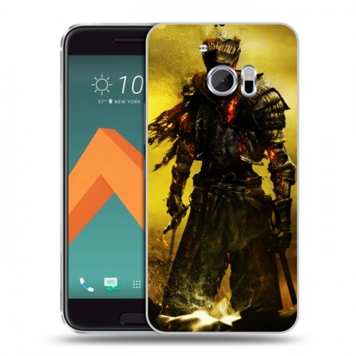 Дизайнерский пластиковый чехол для HTC 10 Dark souls