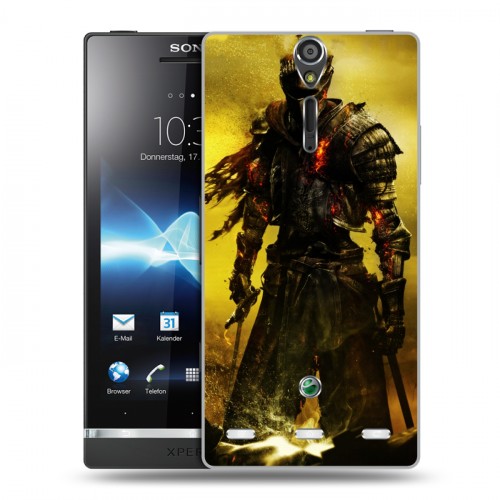 Дизайнерский пластиковый чехол для Sony Xperia S Dark souls