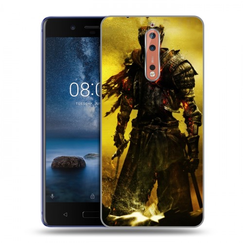 Дизайнерский пластиковый чехол для Nokia 8 Dark souls