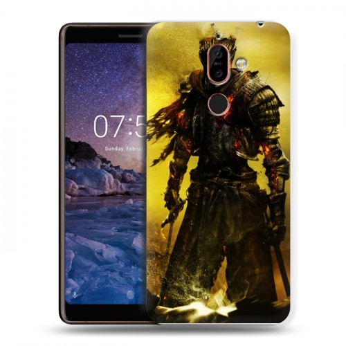 Дизайнерский пластиковый чехол для Nokia 7 Plus Dark souls