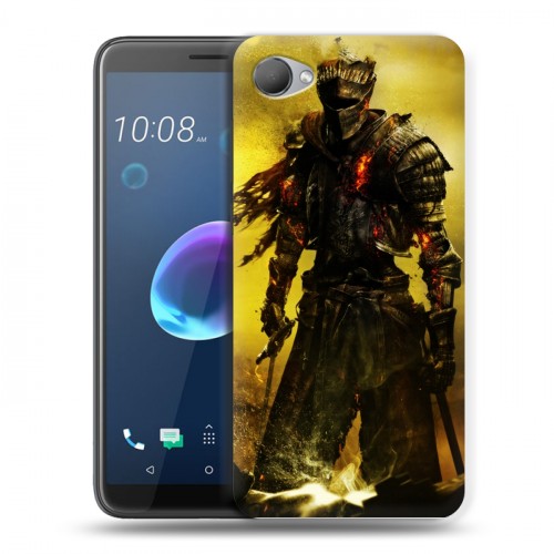 Дизайнерский пластиковый чехол для HTC Desire 12 Dark souls