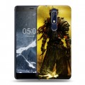 Дизайнерский пластиковый чехол для Nokia 5.1 Dark souls