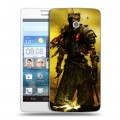 Дизайнерский пластиковый чехол для Huawei Ascend D2 Dark souls