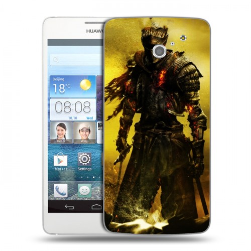 Дизайнерский пластиковый чехол для Huawei Ascend D2 Dark souls