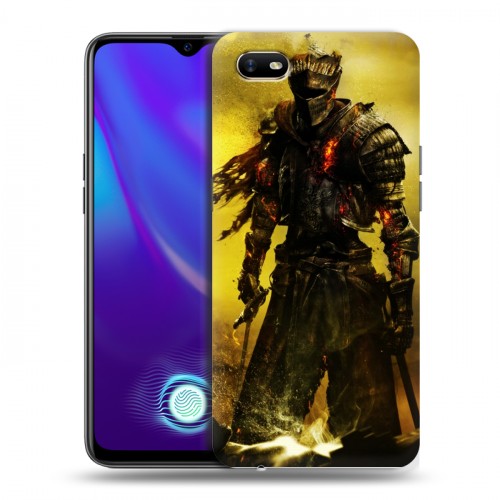 Дизайнерский силиконовый с усиленными углами чехол для OPPO A1k Dark souls