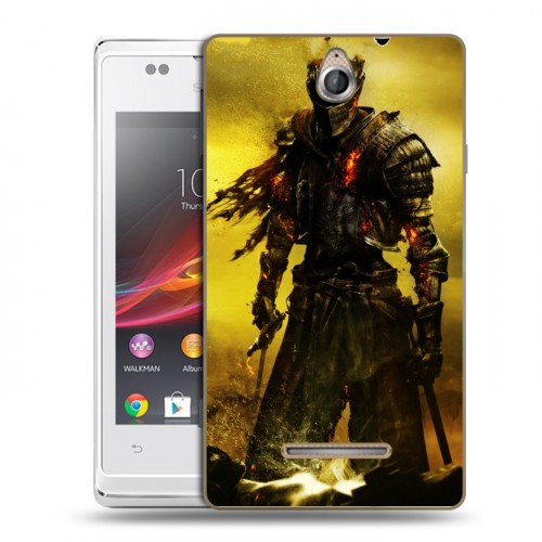 Дизайнерский пластиковый чехол для Sony Xperia E Dark souls