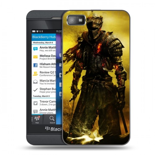 Дизайнерский пластиковый чехол для BlackBerry Z10 Dark souls