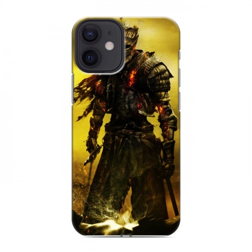 Дизайнерский силиконовый с усиленными углами чехол для Iphone 12 Mini Dark souls