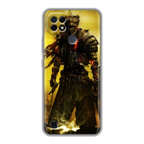 Дизайнерский силиконовый чехол для Realme C21 Dark souls