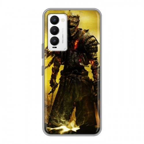 Дизайнерский силиконовый чехол для Tecno Camon 18 Dark souls