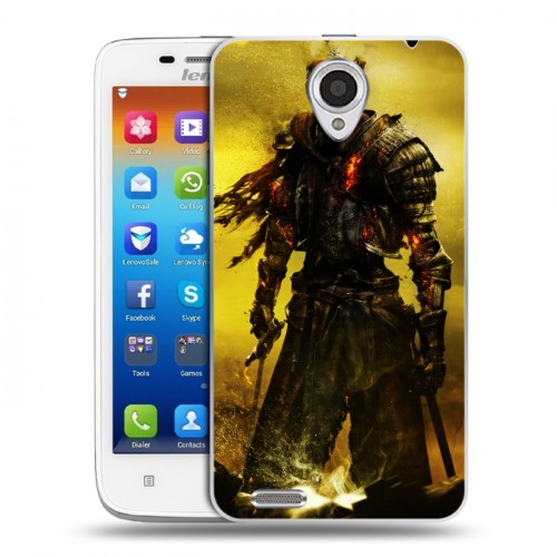 Дизайнерский пластиковый чехол для Lenovo S650 Ideaphone Dark souls