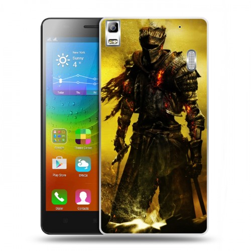 Дизайнерский пластиковый чехол для Lenovo A7000 Dark souls