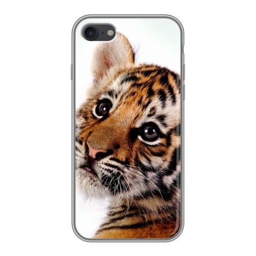 Дизайнерский силиконовый чехол для Iphone 7 Тигры