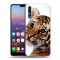 Дизайнерский силиконовый с усиленными углами чехол для Huawei P20 Pro Тигры