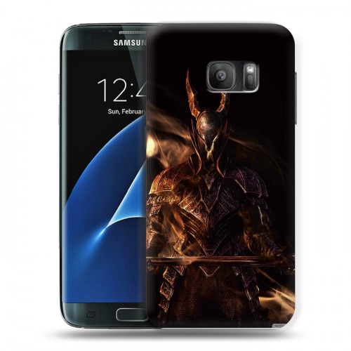 Дизайнерский силиконовый с усиленными углами чехол для Samsung Galaxy S7 Dark souls