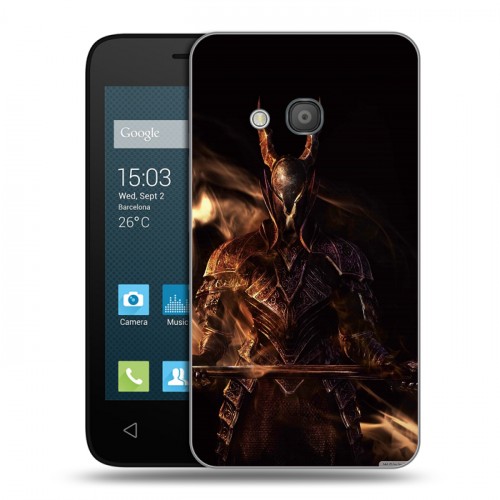 Дизайнерский пластиковый чехол для Alcatel One Touch Pixi 4 (4) Dark souls