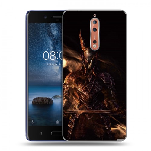 Дизайнерский пластиковый чехол для Nokia 8 Dark souls