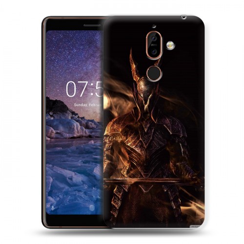 Дизайнерский пластиковый чехол для Nokia 7 Plus Dark souls