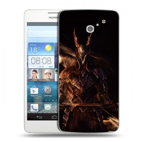 Дизайнерский пластиковый чехол для Huawei Ascend D2 Dark souls