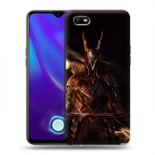 Дизайнерский силиконовый с усиленными углами чехол для OPPO A1k Dark souls