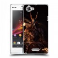 Дизайнерский пластиковый чехол для Sony Xperia L Dark souls