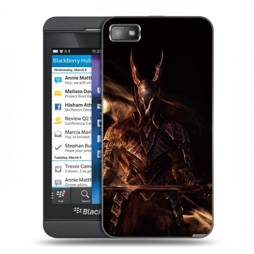 Дизайнерский пластиковый чехол для BlackBerry Z10 Dark souls