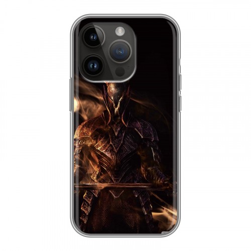 Дизайнерский силиконовый чехол для Iphone 14 Pro Dark souls