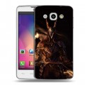 Дизайнерский пластиковый чехол для LG L60 Dark souls