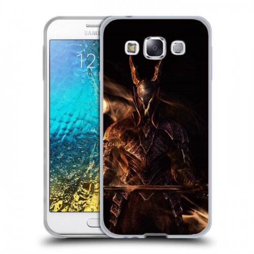 Дизайнерский пластиковый чехол для Samsung Galaxy E5 Dark souls