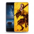 Дизайнерский пластиковый чехол для Nokia 8 Dark souls