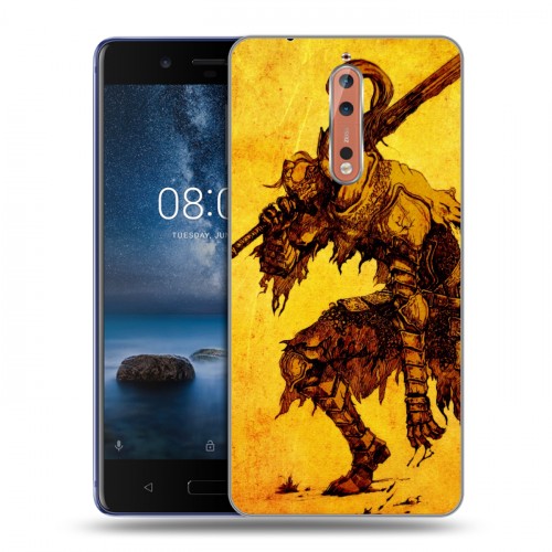 Дизайнерский пластиковый чехол для Nokia 8 Dark souls