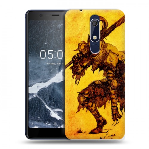 Дизайнерский пластиковый чехол для Nokia 5.1 Dark souls