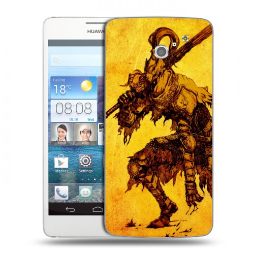 Дизайнерский пластиковый чехол для Huawei Ascend D2 Dark souls