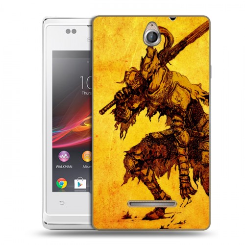 Дизайнерский пластиковый чехол для Sony Xperia E Dark souls