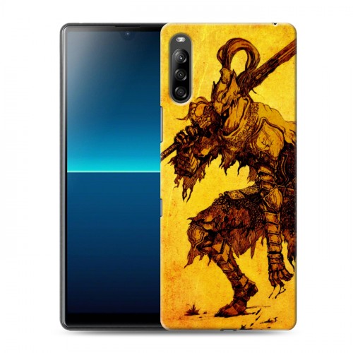 Дизайнерский силиконовый с усиленными углами чехол для Sony Xperia L4 Dark souls