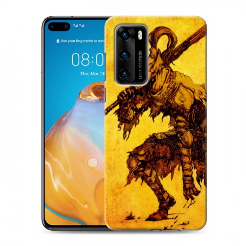 Дизайнерский пластиковый чехол для Huawei P40 Dark souls