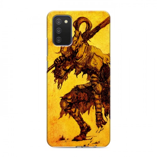 Дизайнерский силиконовый с усиленными углами чехол для Samsung Galaxy A03s Dark souls