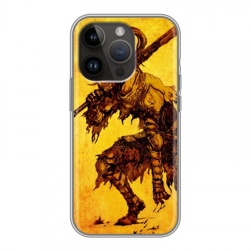 Дизайнерский силиконовый чехол для Iphone 14 Pro Dark souls