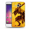 Дизайнерский пластиковый чехол для LG L60 Dark souls