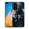 Дизайнерский силиконовый с усиленными углами чехол для Huawei P40 Dark souls