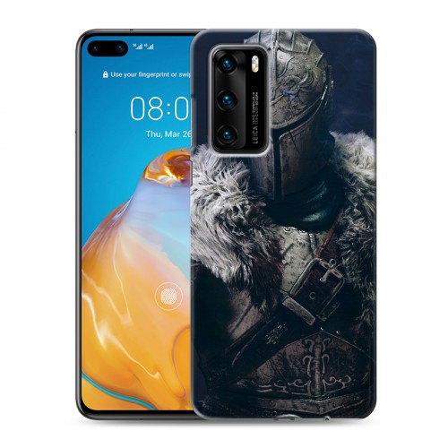 Дизайнерский силиконовый с усиленными углами чехол для Huawei P40 Dark souls