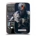 Дизайнерский пластиковый чехол для HTC Desire 500 Dark souls