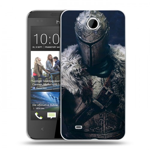 Дизайнерский пластиковый чехол для HTC Desire 300 Dark souls