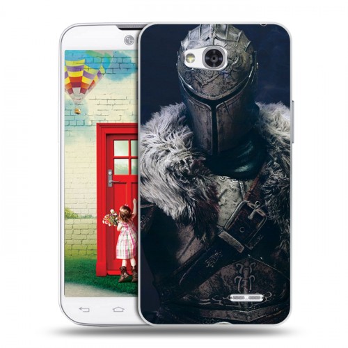 Дизайнерский пластиковый чехол для LG L80 Dark souls