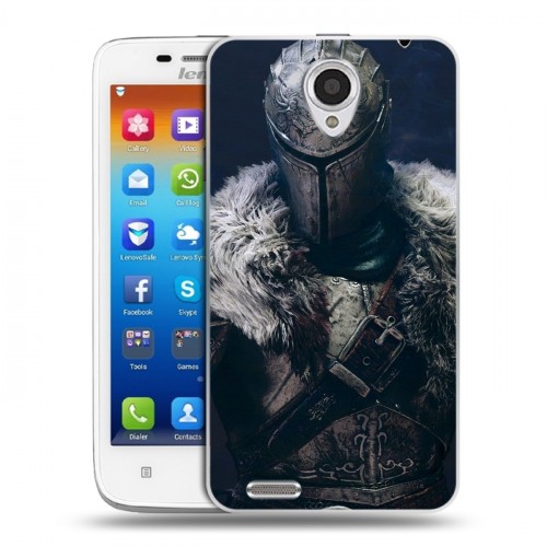 Дизайнерский пластиковый чехол для Lenovo S650 Ideaphone Dark souls