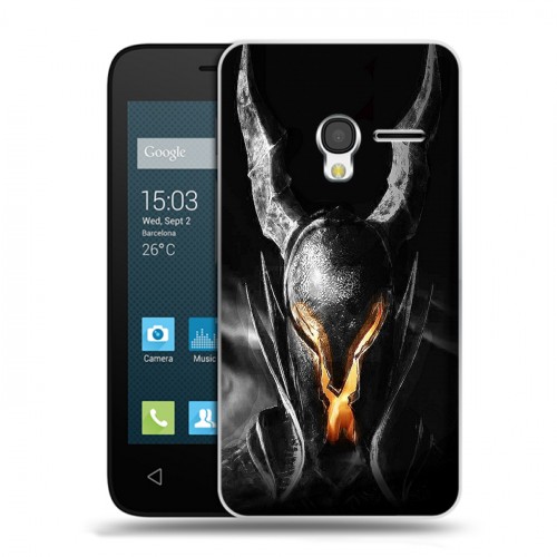 Дизайнерский пластиковый чехол для Alcatel One Touch Pixi 3 (4.5) Dark souls