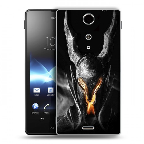 Дизайнерский пластиковый чехол для Sony Xperia TX Dark souls