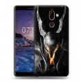 Дизайнерский пластиковый чехол для Nokia 7 Plus Dark souls