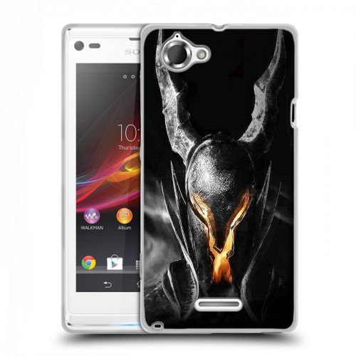 Дизайнерский пластиковый чехол для Sony Xperia L Dark souls